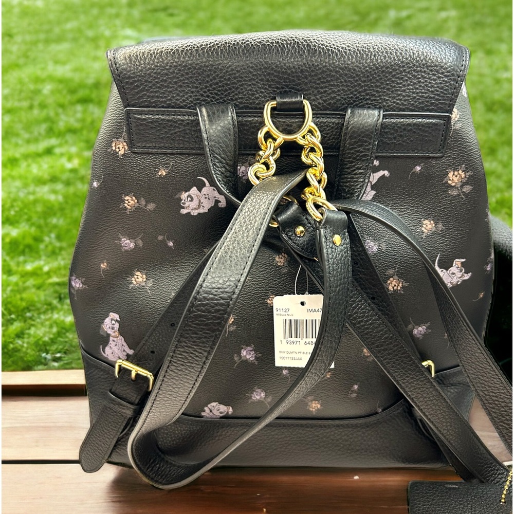 COACH coach Disney 101 Dalmatian floral rucksack bag - Picture 3 of 7